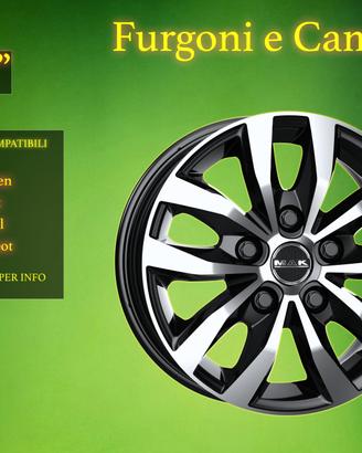Cerchi in Lega 15" Furgoni e Camper
