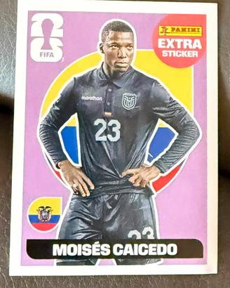 Figurina mondiali 2026 extrasticker Moises caicedo