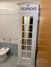 Vetrinetta cabina telefonica inglese