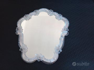 Specchio veneziano di Murano vintage 46 cm