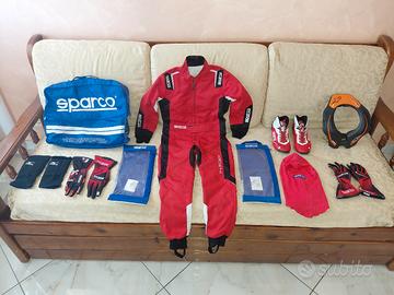 kit Sparco per pilota go kart bambini in blocco 