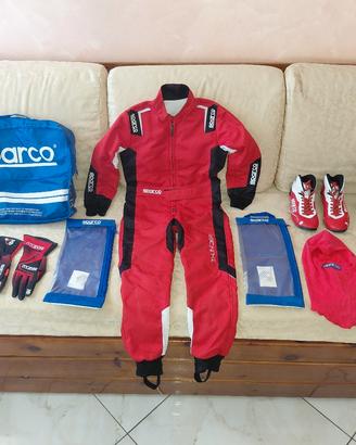 kit Sparco per pilota go kart bambini in blocco 