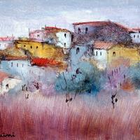 Luciano Pasquini olio su tavola 30x40