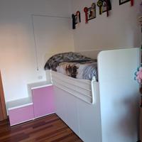 letto singolo a soppalco