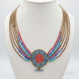 Collana Vintage Etnica Cleopatra Boho handmade