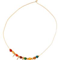 Collana Artigianale Boho-Chic con Perline e Ciondo