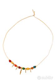 Collana Artigianale Boho-Chic con Perline e Ciondo