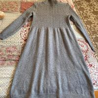 Vestito in maglia grigio