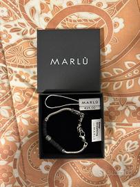 Marlù bracciale snake con dischetti pietra lavica