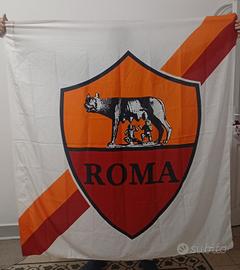 Bandiera gigante As Roma 145x135 anni 2000