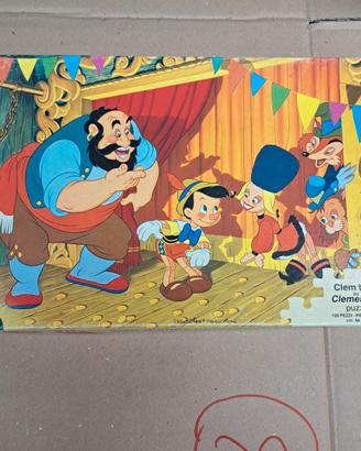 Puzzle vintage anni '80 Walt Disney Pinocchio Clem