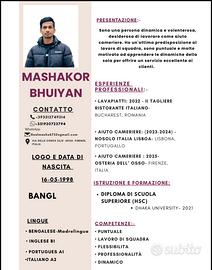 AIUTO CAMEIRERE E Addetto alla Pulizia