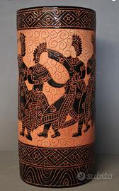 Grande Portaombrelli in ceramica – Scene Etniche