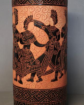 Grande Portaombrelli in ceramica – Scene Etniche