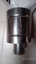 CAPPELLO ANTIVENTO A BOTTE ACCIAIO INOX D. 80 Cann