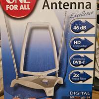 Antenna TV da interni one for all DVB-T con filtro