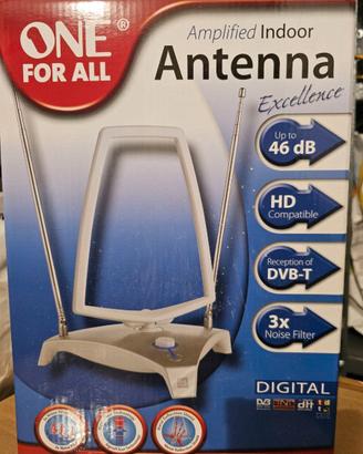 Antenna TV da interni one for all DVB-T con filtro