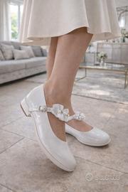 scarpe cerimonia  bianche nero giardini numero 36