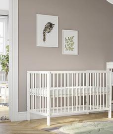 Lettino culla Gulliver Ikea legno bianco