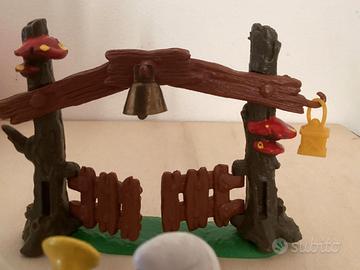 Puffi cancello del villaggio anni '80