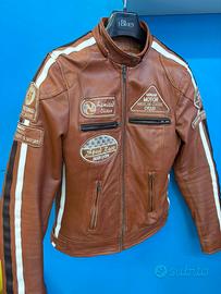 GIACCA MOTO DONNA M PELLE MARRONE