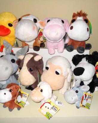 Peluche "AMICI della FATTORIA" 11 pezzi NUOVI!