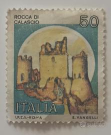 Francobollo di Lire 50 - Rocca di Calascio