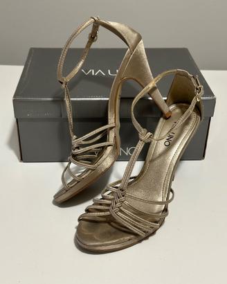 VIA UNO | sandalo dorato - nr 39