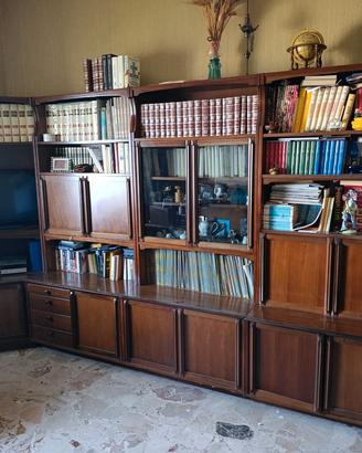 Libreria con letto a scomparsa 