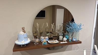 CONSOLLE CON SPECCHIO TONDO