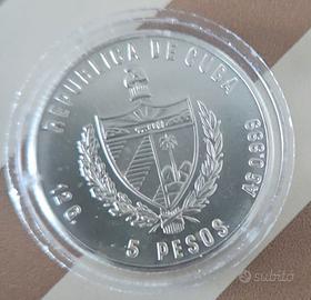 Moneta 5 Pesos Cuba