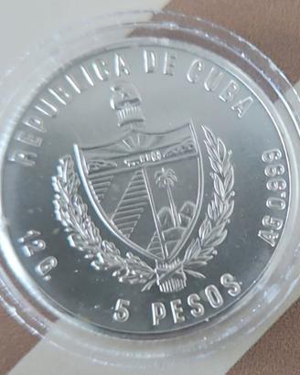 Moneta 5 Pesos Cuba