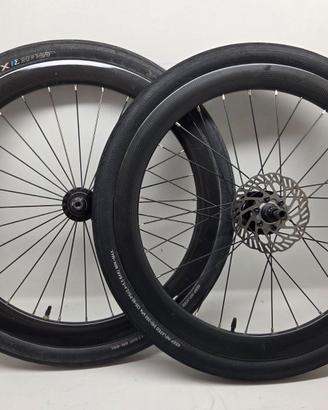 Coppia Ruote in fibra di carbonio 20"per Bmx Race