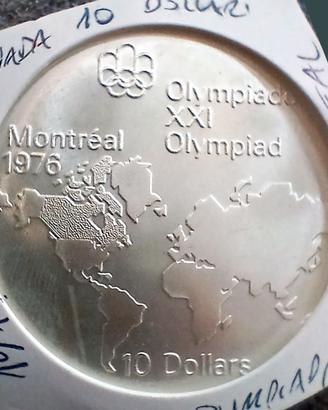 CANADA 10 dollari 1973 FDC argento, XXI olimpiade