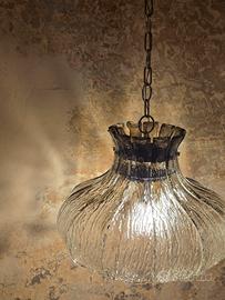 Lampadario in vetro di Murano Mazzega