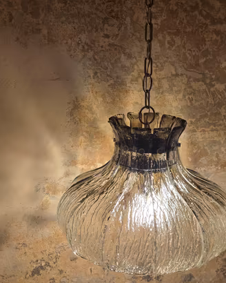 Lampadario in vetro di Murano Mazzega