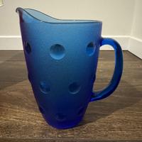Caraffa blu di vetro “collezione ERG”