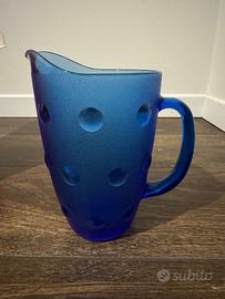 Caraffa blu di vetro “collezione ERG”