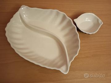 servizio piatti cozze patatine e maionese