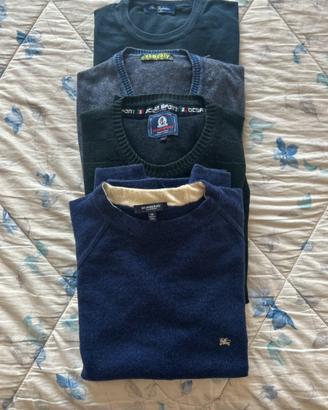 Lotto 4 maglioni uomo XL/XXL – incluso Burberry