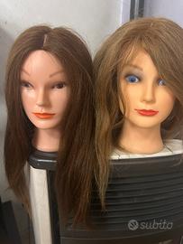 Testine capelli veri per scuola
