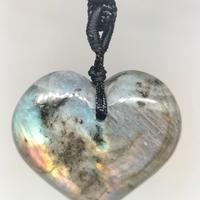 Collana cuore Labradorite