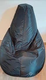Pouf poltrona sacco gigante XXL Nero + imbottitura
