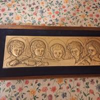 Quadro Ottaviani bassorilievo Angeli suonatori arg