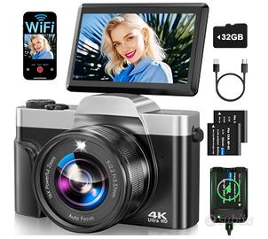Macchina Fotografica Digitale 4K 64MP