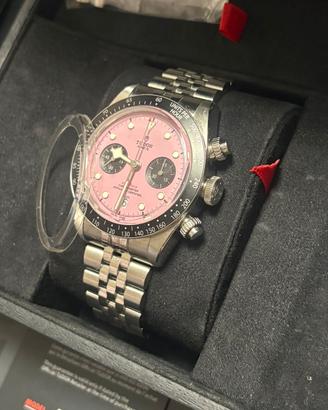 Tudor black bay chrono pink