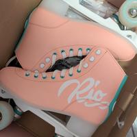 Pattini a rotelle Rio Roller rosa e turchese – in 