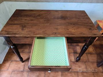 Tavolo Antico primi '900 Castagno Restaurato