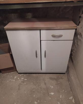 Mobiletto da cucina in metallo anni 50