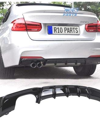 DIFFUSORE BMW F30 F31 LOOK M PERFORMANCE NERO LUCI